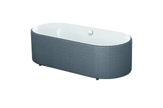 Bette Lux Oval Couture BW 3466, 180x80x45 cm weiß, 3466-000TX 3466-000TX