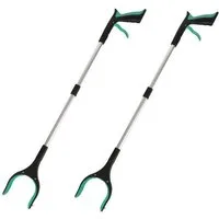 FELIXLEO Greifarm 2er-Pack 80cm Greifzange für Senioren mit 360° Drehkopf rutschfest., 2-tlg.