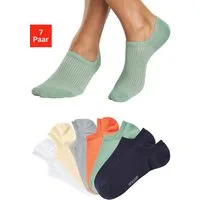 H.I.S Sneakersocken Herren Unsichtbare Füßlinge, Kurz Sneaker Socken (Packung, 7-Paar, No Show) invisible und gerippt