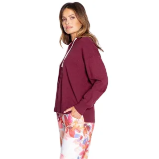 PJ Salvage - Kapuze mit Kordelzug für Damen (Bordeaux)