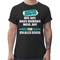 Shirtracer T-Shirt Ach wie gut, dass niemand weiß Sprüche Statement