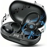 VSIUO Surround Sound Mit Mikrofon Gaming-Headset (Ergonomisches Ohrbügel-Design, Siri, Voice Assistant, ENC Rauschunterdrückung, Bluetooth 5.4)