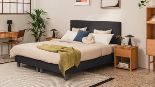 BRUNO Boxspringbett Komfort 200x200cm in Schwarz | höchster Schlafkomfort zum besten Preis