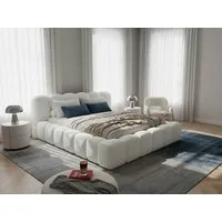 wonello Polsterbett Milia (das Original), Bett mit Bettkasten und Lattenrost – eleganter Boucle-Stoff