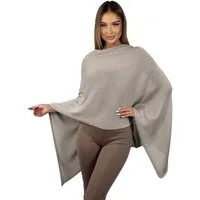 Mississhop Strickponcho Damen Poncho Cape Überwurf Strickponcho feiner Strick 221