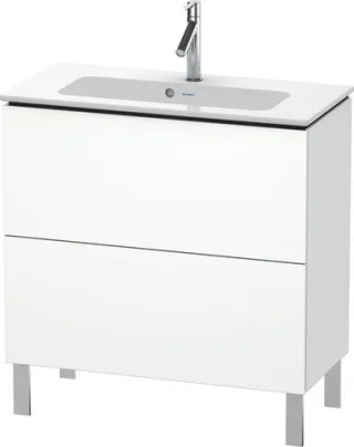 Duravit L-Cube Waschtischunterbau bodenstehend Weiß Matt 820x391x704 mm - LC667401818 LC667401818
