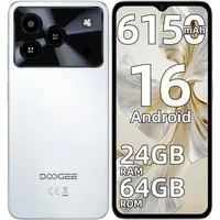 DOOGEE NOTE56 12GB RAM+64GB ROM/TF 2TB, Android 16 Smartphone (16,66 cm/6.56 Zoll, 64 GB Speicherplatz, 8 MP Kamera, 6,56 Zoll HD+ Display, 6150mAh, 4G Dual SIM, Face ID, GPS, OTG)