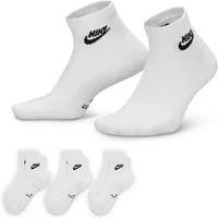 Nike Sportsocken U NK ED ELVD ANK 3P FUTRA -144 für Erwachsene, Everyday Essential Socken, leichte, vielseitige Socken