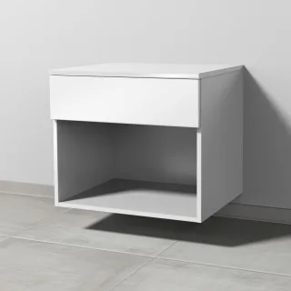Sanipa Anbau-/Solitärschrank 2morrow (P2355) 510x600x520 Weiß-Glanz, P235578 P235578