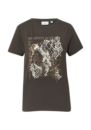 comma - T-Shirt braun - Gr. - 40
