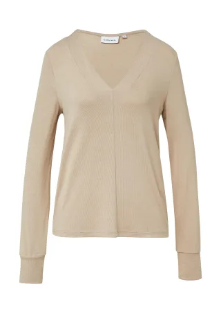 comma - T-Shirt beige - Gr. - 38