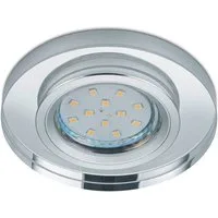 TRIO Leuchten LED Einbaustrahler, Dimmfunktion, LED wechselbar, Warmweiß, Decken-einbauleuchte, Einbau Decken-spots dimmbar, Silber Ø 9cm