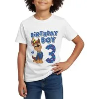 Spreadshirt T-Shirt Paw Patrol Chase 3 Jahre Alt 3. Geburtstag Kinder T-Shirt (1-tlg)