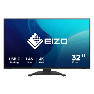 EIZO FlexScan EV3240X-BK Monitor 80cm (31.5") 4K UHD | ev3240x-bk | IPS - 5ms