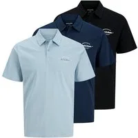 Jack & Jones Poloshirt JJBRANDON POLO SS 3PK MP (Packung, 3-tlg)