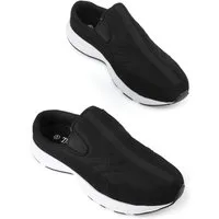 TIESTRA Herren Weite Passform Schlupf-Mules Indoor Outdoor Freizeit Pantoffeln Mules Leichte Hausschuhe & Loafers für Garten & Zuhause – EU 42-47