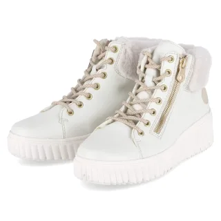 Rieker Winterstiefeletten - Gr. 38 - Weiß - Synthetik