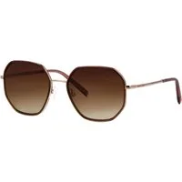 Marc O'Polo Sonnenbrille Modell 508003 Form Hexagon, Logoschriftzug auf Bügel, Kombifassung