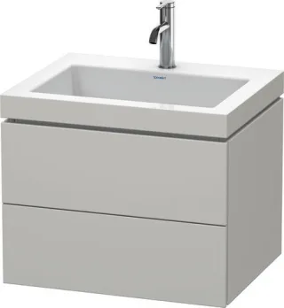 Duravit L-Cube c-bonded Set wandhängend Betongrau Matt 600x480x500 mm - LC6926O0707 LC6926O0707