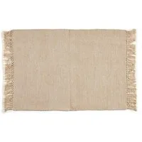 Giftdecor Teppich Fransenteppich, 100% Baumwolle, 180 x 120 cm