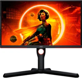 AOC 25G3ZM/BK [245" 1.920x1.080 VA 240Hz 2x HDMI DisplayPort 05ms Reaktionszeit] schwarz/rot