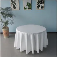 Jirex Trading Company Tischdecke Luxuriöse Runde Tischdecke Polyester versch.Größe