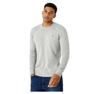 Jack Wills - "Seabourne" Pullover für Herren, Rundhalsausschnitt (Helles Aschgrau meliert)