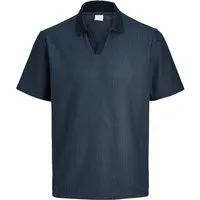 Jack & Jones Poloshirt Klassisch, Kurzarm, Geripptes Flachstrick Design JPRKASH SS POLO STYD SS25