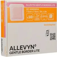 Smith & Nephew Wundpflaster ALLEVYN Gentle Border Lite 7,5x7,5 cm Schaumverb.