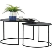 en.casa Couchtisch (2er-Set), »Korenica« Couchtischset Beistelltisch im 2er Set