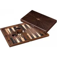 Philos Spiel, Iraklia - groß - Backgammon - Kassette - Linde und Ebenholzoptik