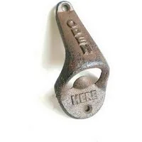 B&S Dekoobjekt Wandflaschenöffner aus massiven Gusseisen 10 cm