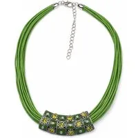 COLLEZIONE ALESSANDRO Kette mit Anhänger Salamanca, mit Glassteinen