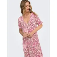 ONLY Maxikleid ONLCHIANTI S/S LONG DRESS WVN NOOS Viskose, regular fit