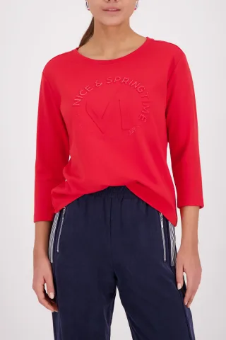 monari - Sweatshirt mit Emblem chilli pepper - Gr. - 38