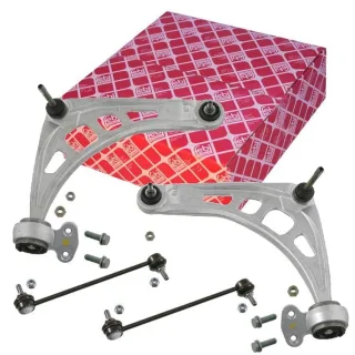 2 Febi Querlenker + 2 Koppelstangen vorne BMW 3er E46 Z4 E85