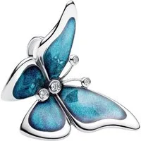 Pandora Charm Schmetterling 793747C01, Schmetterling, Zirkonia, Emaille