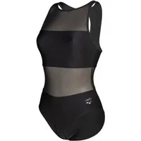 Arena Badeanzug arena Feel Damen Mesh Panels Vent Back Badeanzug Mit transparenten Einsätzen