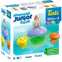 Playmobil® Bunte Quallenfamilie, inkl. 3 Tinti-Badetabletten (71439) Konstruktions-Spielset, (9 St), JUNIOR AQUA & Tinti, Made in Europe
