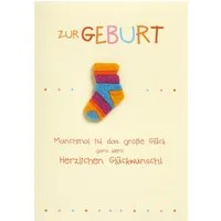 Perleberg Grußkarten Geburt – Baby – Freudiges Ereignis - Glückwunschkarte im Format