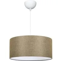 lux.pro Hängeleuchten, ohne Leuchtmittel, »Sutton« 1 x E27 Stoff Ø38 cm Beige
