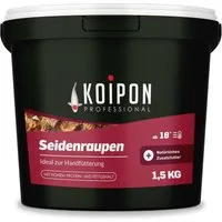 KOIPON KOIPON Seidenraupen getrocknet Naturfutter Leckerli für Koi, Trockenfutter für: Koi, Goldfische, Teichfische, Zierfische, Naturfutter, Handfütterung, Hoher Proteingehalt, Made in Germany