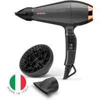 BaByliss Ionic-Haartrockner BaByliss Italian Air Pro Haartrockner mit Ionen-Technologie, 6719DE, 2200 W, Anti-Frizz, Föhn mit 2 Zentrierdüsen und Diffusor, AC-Motor, 2200 W