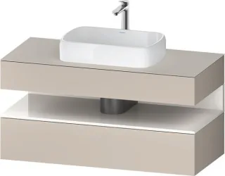 Duravit Qatego Konsolenwaschtischunterbau wandhängend Taupe Matt 1200x550x600 mm - QA4732022910010 QA4732022910010
