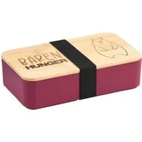 KESPER® Lunchbox Brotdose mit flexiblem Stoffband Gravur „Bären Hunger“, 18,5x10,5x5 cm, (1-tlg)