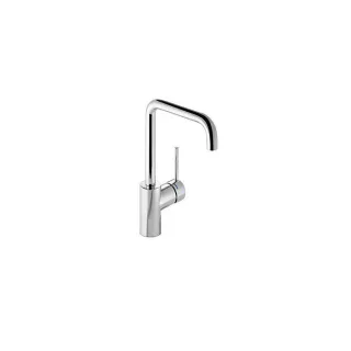 Hewi AQ Waschtischarmatur AQ1.12M10440 verchromt, Rundrohr, Ausladung 187 mm