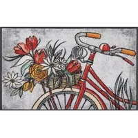 wash+dry by Kleen-Tex Fußmatte wash+dry Schmutzfangmatte Flower Cruiser - 50 x 75 cm, Höhe: 0 mm