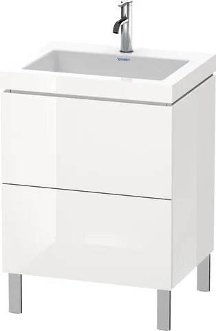 Duravit L-Cube c-bonded Set bodenstehend Weiß Hochglanz 600x480x698 mm - LC6936O2222 LC6936O2222