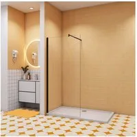 Duschparadies Duschwand 8mm Nano Klarglas walk in Dusche Trennwand Duschkabine, Einscheibensicherheitsglas, (Set), NanoGlas