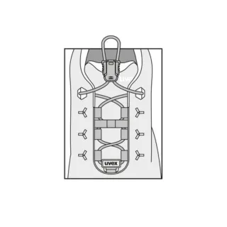 uvex Elastiksenkel - Set für uvex 2 schwarz - 9591100